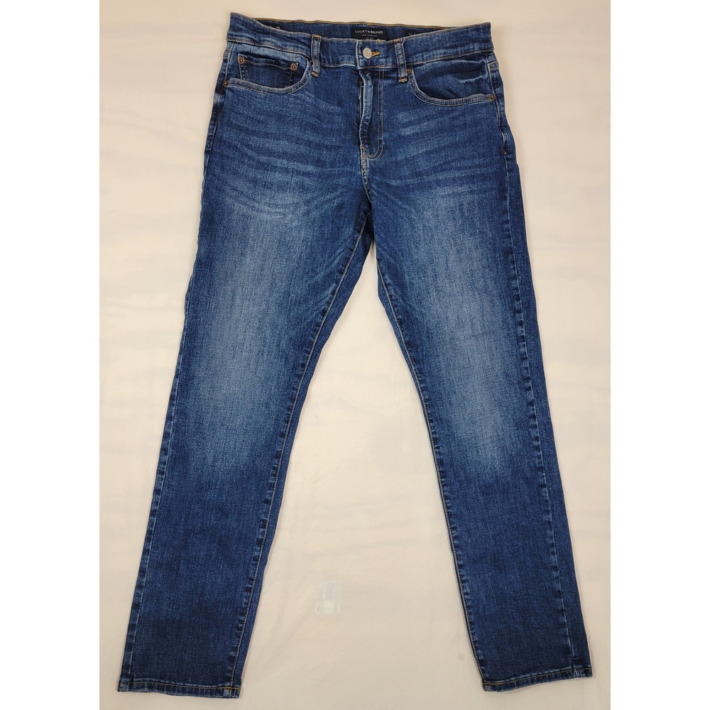 Lucky Brand 412 Athletic Slim Mens Jeans Blue Denim 32x31 Medium Wash